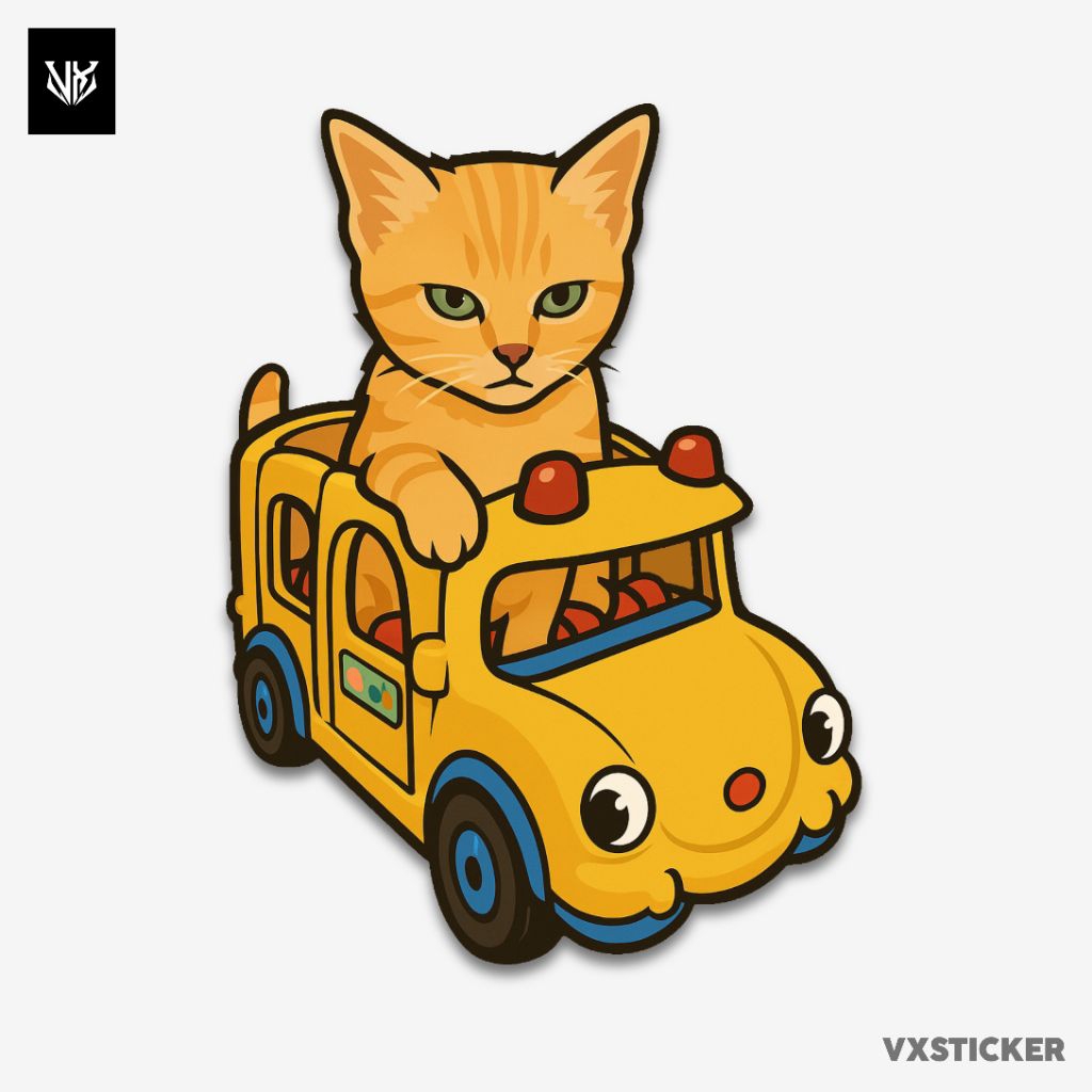 

Stiker/Sticker Kucing Lucu #11 VXSTICKER