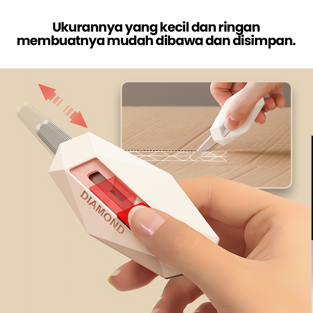 

Cutter Mini Portable Pisau Pemotong Kertas Unboxing Paket Blade Anti Karat
