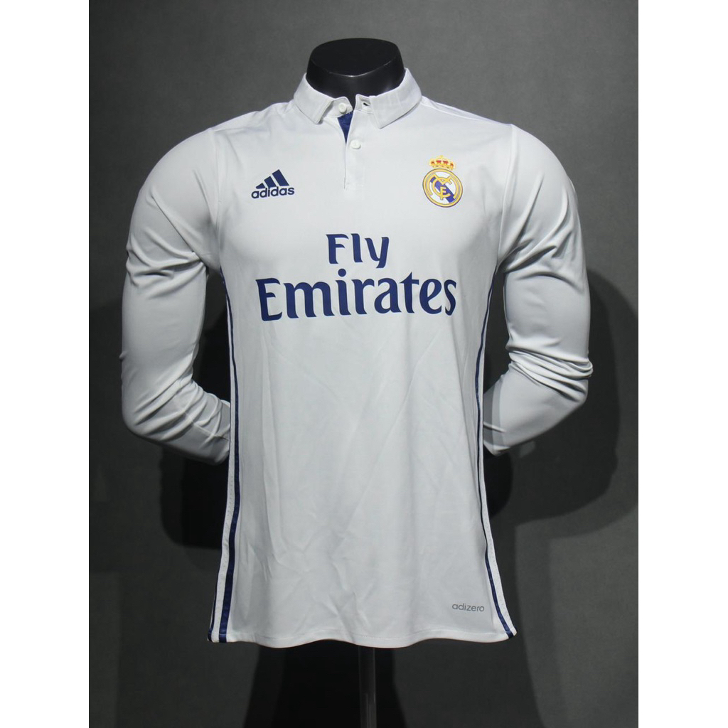 Jersey Real Madrid Home 2016/2017 Long Sleeve – (Player Issue)