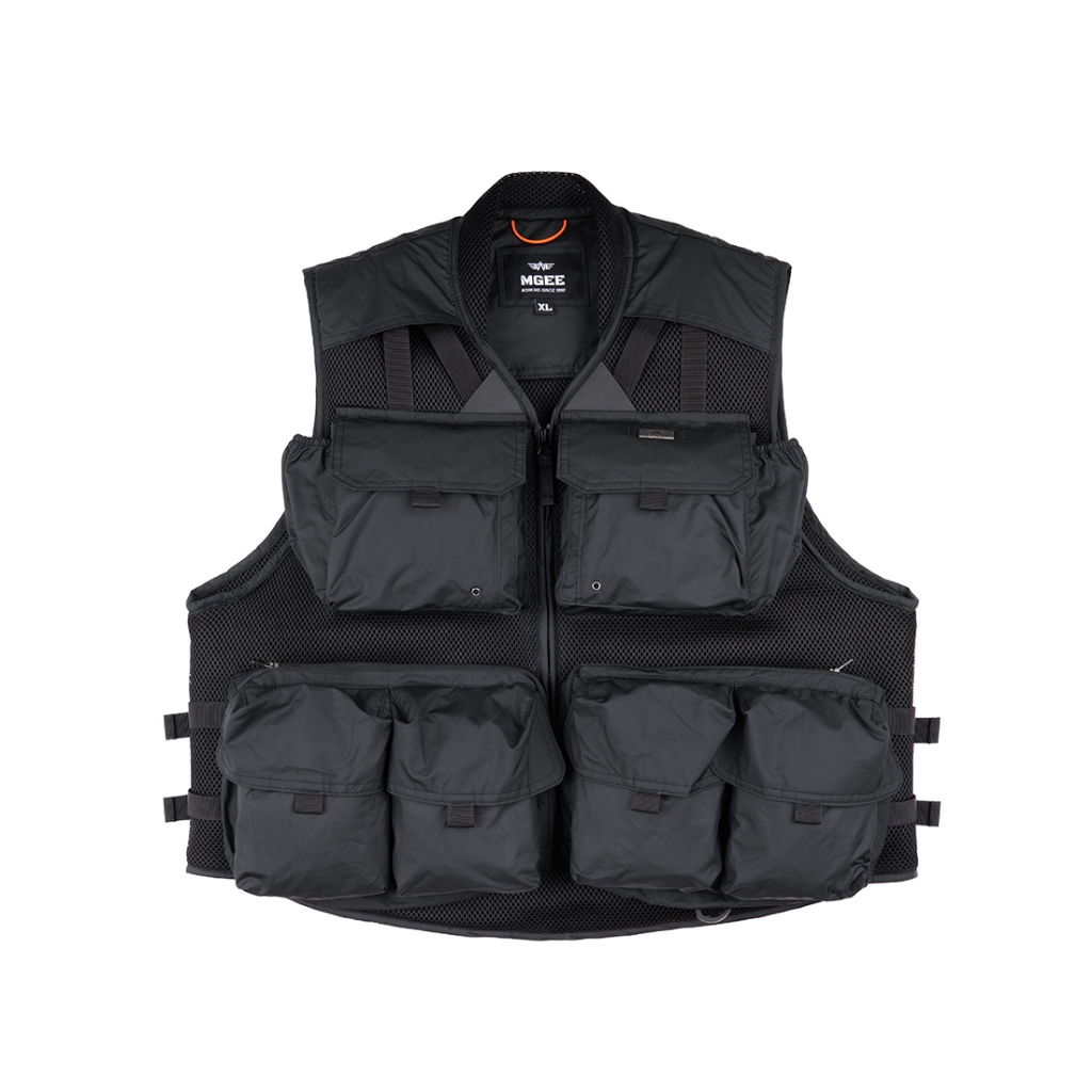 Rompi Original MGEE - Rompi Outdoor Rompi Pancing Pria Fishing Vest Original MGEE Wild CKSR 002 Blac