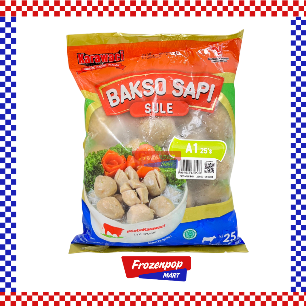 

Karawaci Bakso Sapi Sule A1 Isi 25 pcs 350gr [INSTANT MALANG]