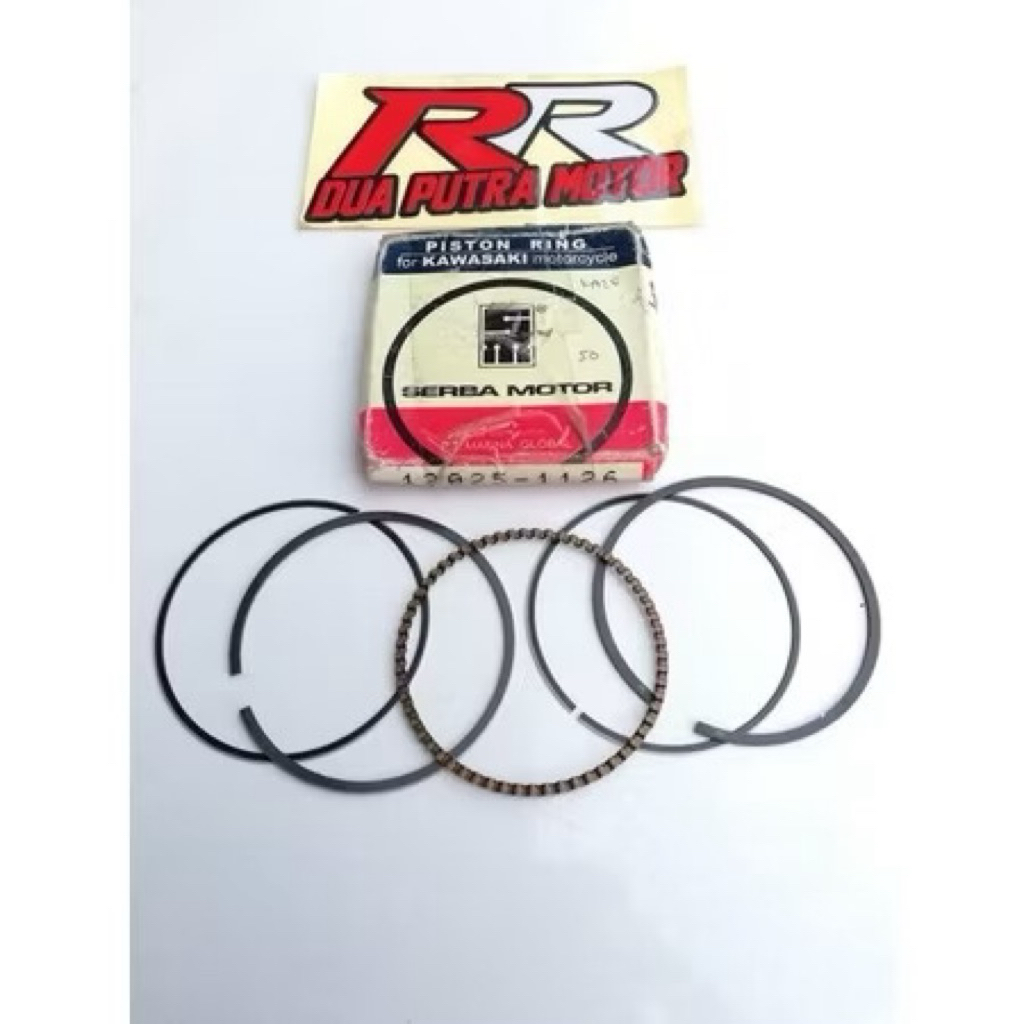 ring piston seher original ori kawasaki kaze e r k os. oz. os oz oversize size uk ov ukuran 50 os50 
