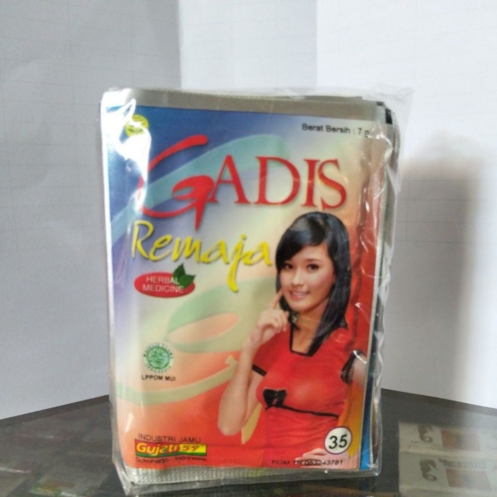 

Gujati59 jamu gadis remaja 1 pak isi 10 sachet