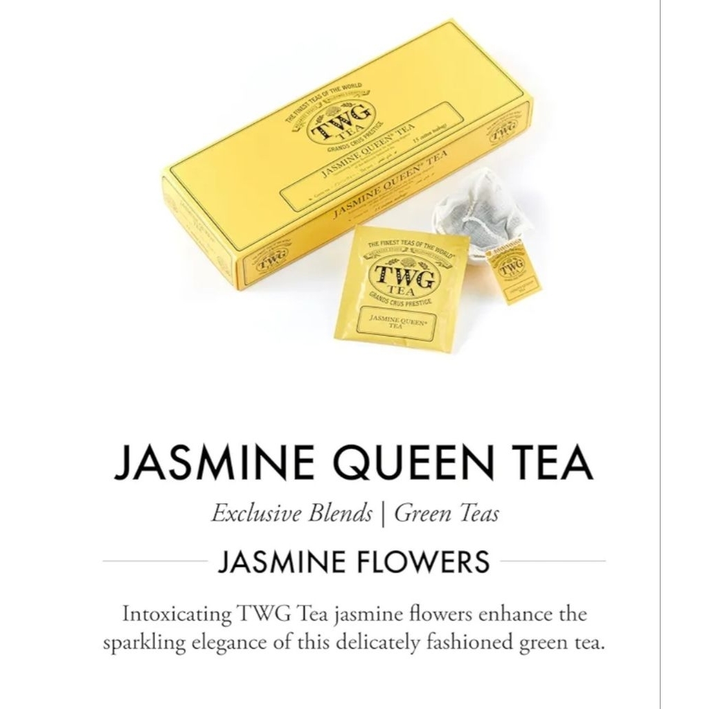 

TWG TEA ~ Jasmine Queen (1 cotton teabag)