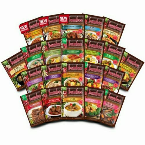 

Aneka bumbu instant bamboe / rendang / soto / semure / kuah bakso / tomyum / all variant