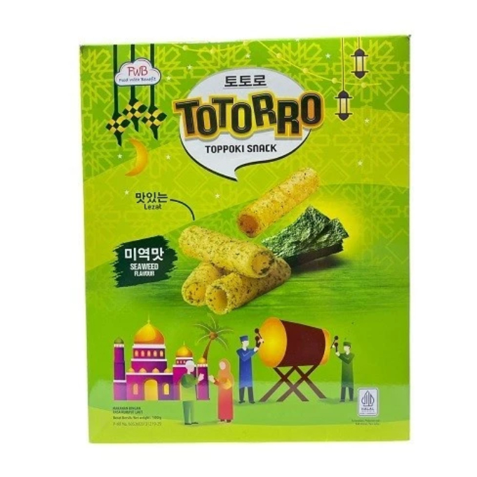 

[ BERKAH ] Totorro Toppoki Sanck Seaweed Flavour 100gr Rumput Laut Cemilan Snack Gurih