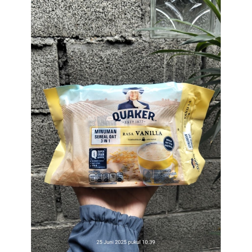 

quaker drink minuman sereal oat isi 8 sachet