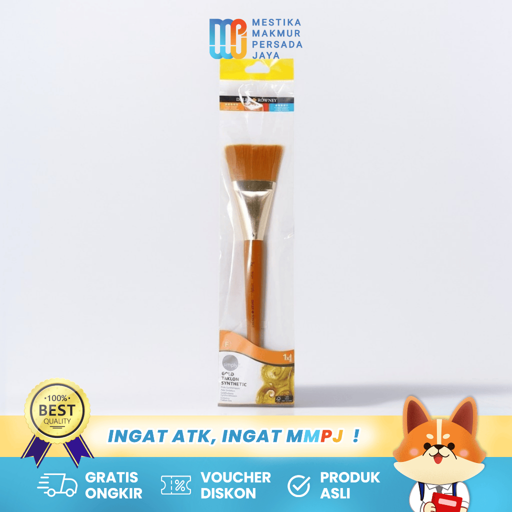 

Daler Rowney Simply Gold Taklon - Kuas Lukis Sintetis Multi‑Media 216920100