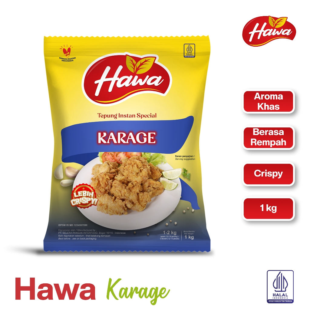 

Hawa Tepung Bumbu Instan KARAGE 1kg