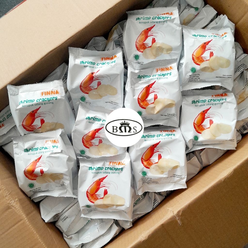 

FINNA Kerupuk Udang Goreng ¼Dos (30pcs) @10g