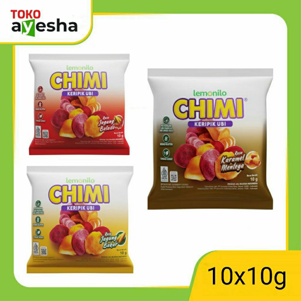 

Chimi Keripik Ubi 10 gr - 1 Renceng isi 10 bks