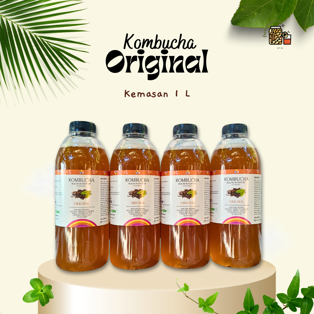 

Fermenstation Kombucha Original Organik Kombucha Original Minuman Probiotik Teh Fermentasi