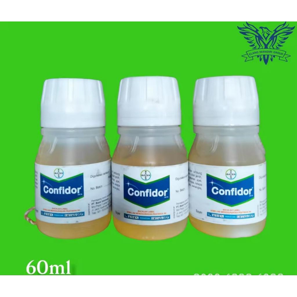 Confidor Cair 60ml Pembasmi Hama Pada Tanaman Bahan aktif : Imidakloprid 200g/l PT BAYER