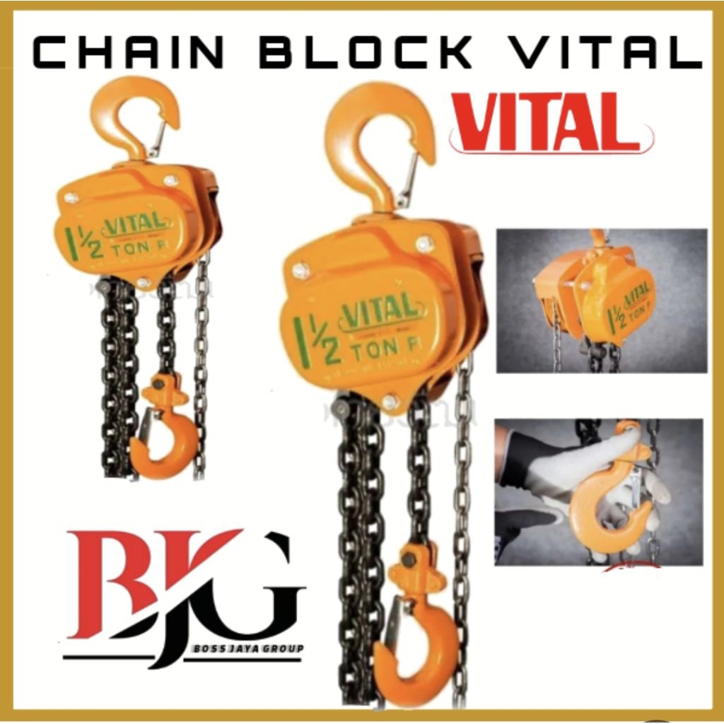 CHAIN BLOCK 1.5 TON X 15 METER VITAL