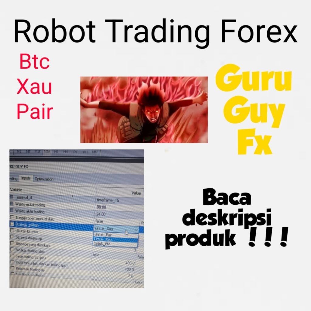 Robot Forex Guru Guy Fx Asisten dan otomatis open target profit harian profit konsisten anti mc btcu