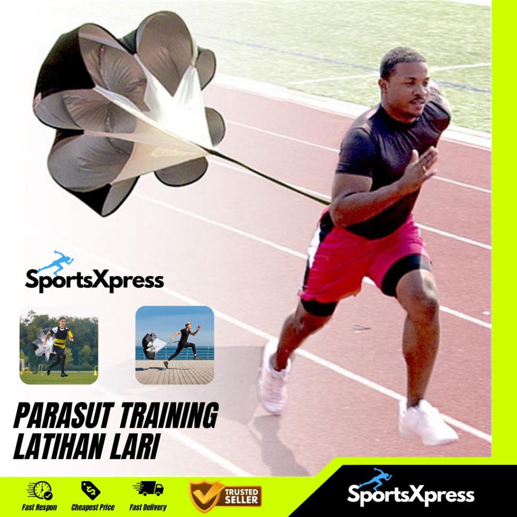 Parasut Latihan Lari Training Resistance | Parachute Training | Running | Alat Lari Atlet Pelari | A
