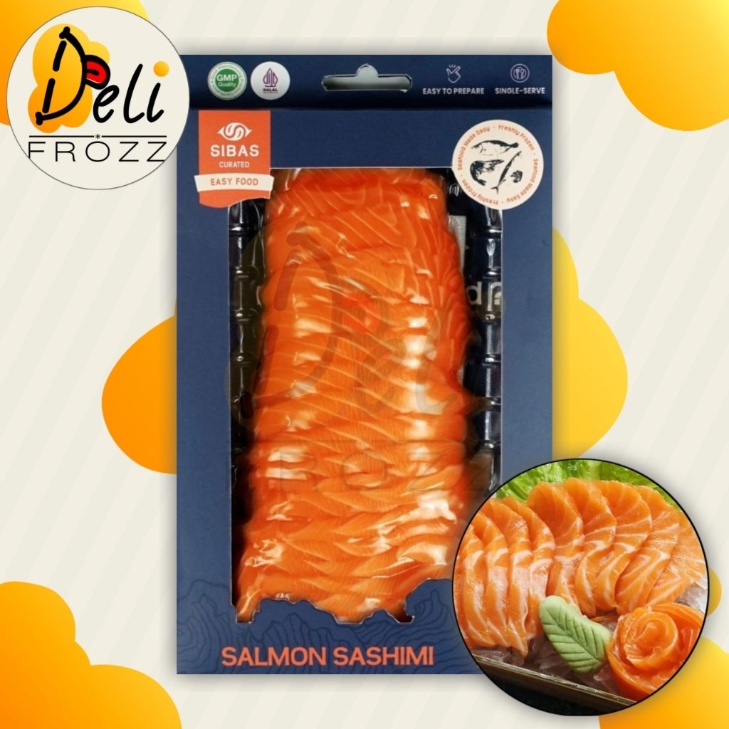 

Salmon Sashimi Grade Sibas | Ikan Salmon Sushi Jepang | 200 gr
