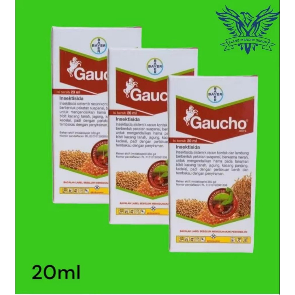 INSEKTISIDA GAUCHO 20ML Insektisida Perlakuan Benih Gauco 20ml  Bahan Aktif: Imidakloprid 350g/l Con