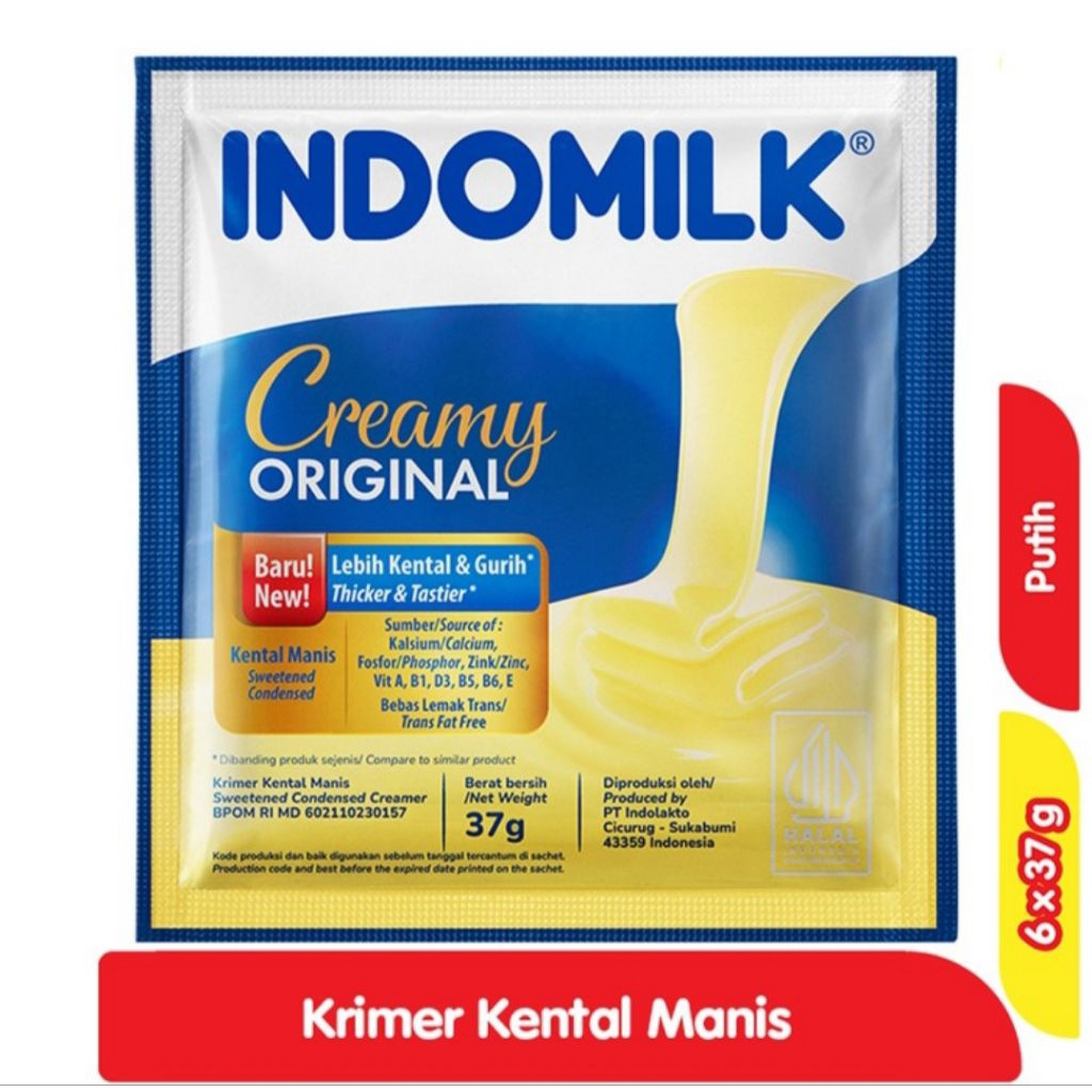 

Indomilk Krimer Kental Manis 6×37g
