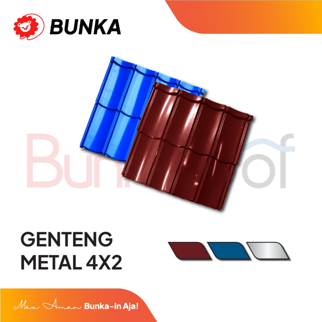 Genteng Metal 2 x 4 - Prepainted Galvalum