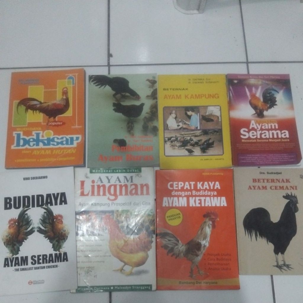 SERI BUKU BETERNAK AYAM,AYAM BURAS,SERAMA,KETAWA,BEKISAR,KAMPUNG,CEMANI,LIGNAN