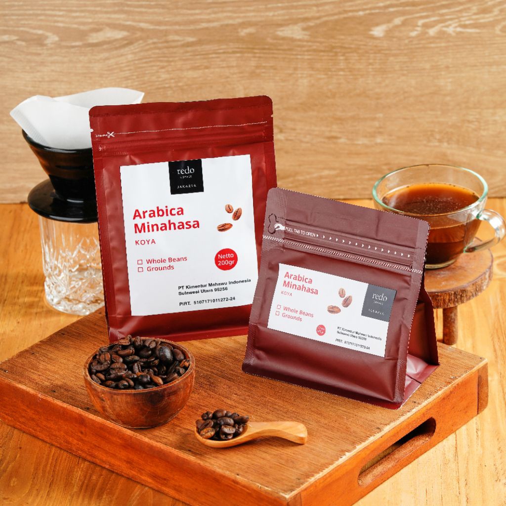 

Redo Coffee Jakarta by Redo - 100% Kopi Arabika Minahasa Koya - Biji / Bubuk Kopi Arabika Premium