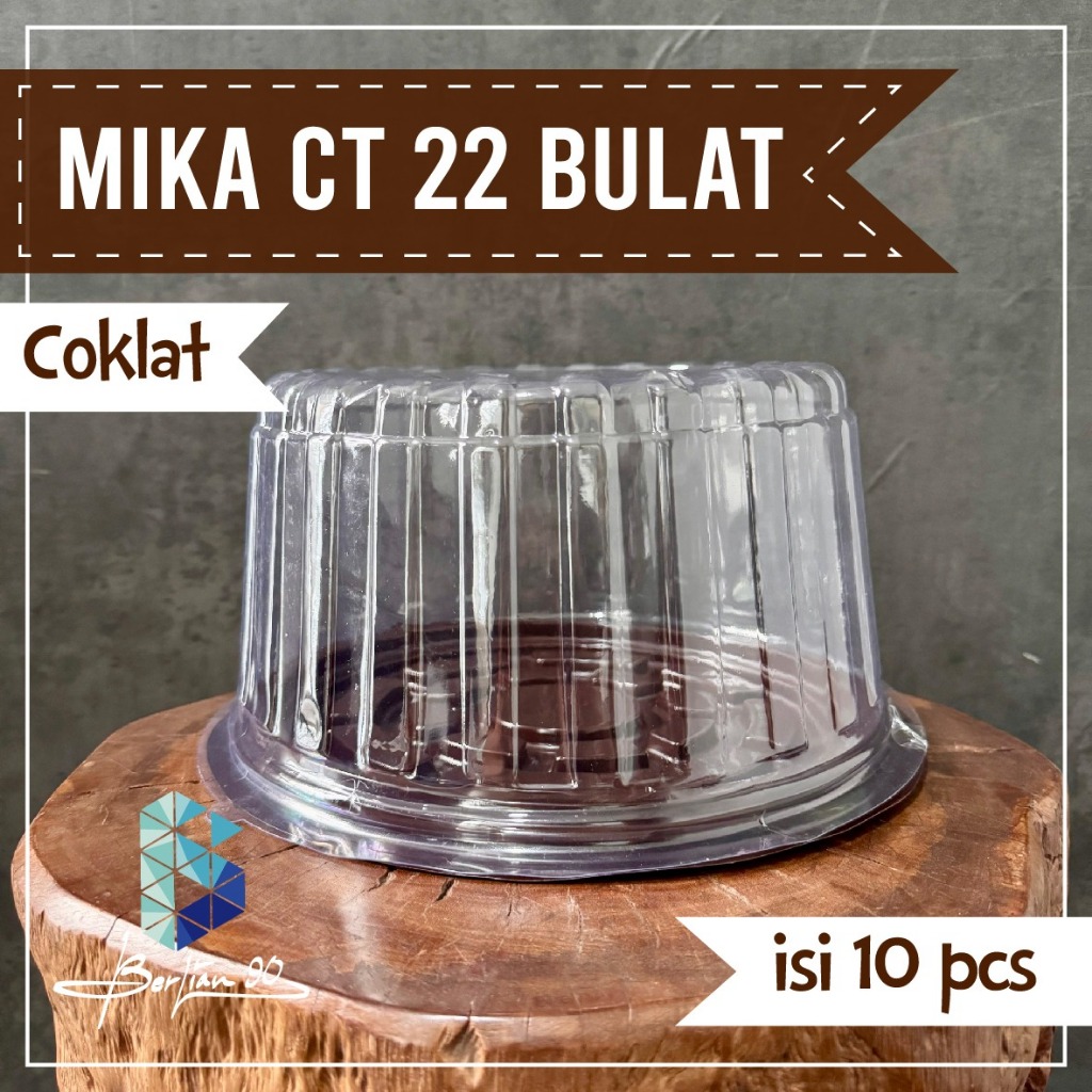 Mika Ct 22 bulat alas coklat mika kue mika puding alas coklat
