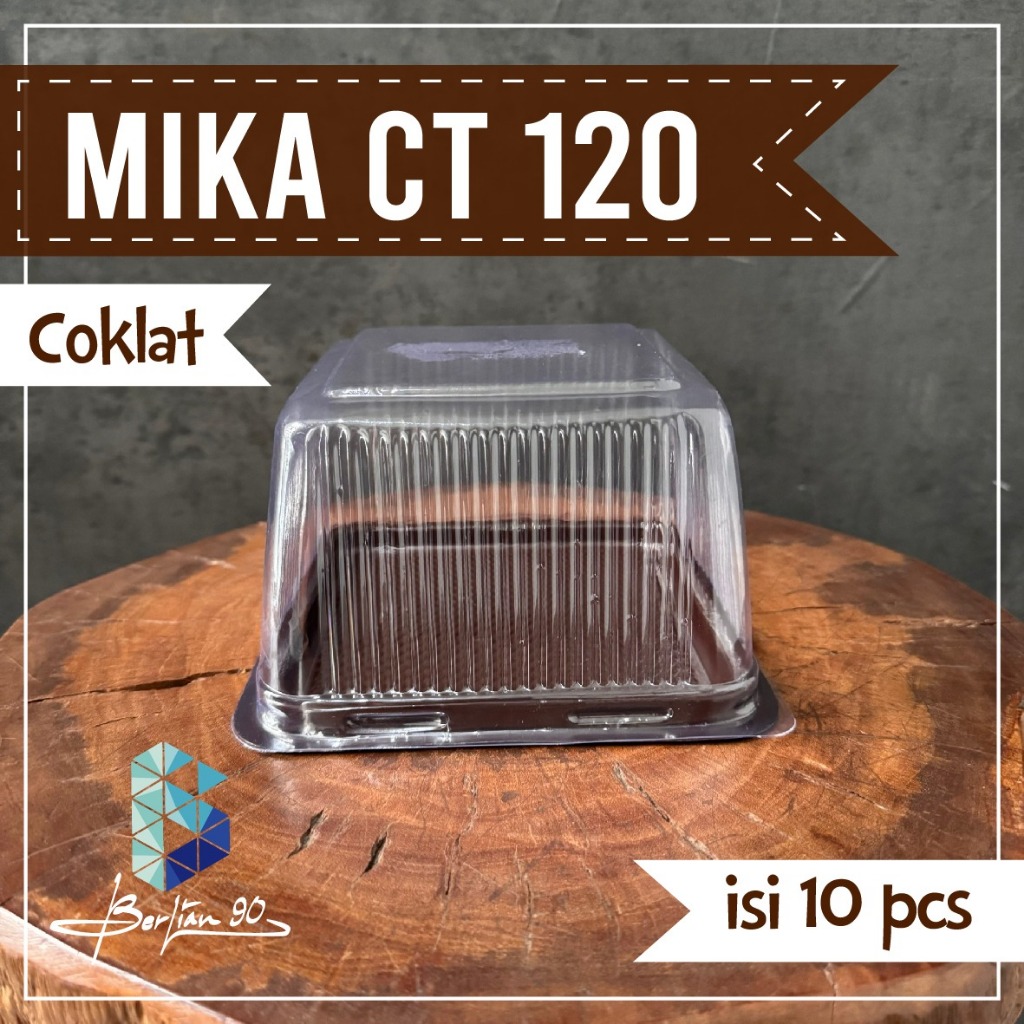 MIKA CT 120 KOTAK / MIKA KUE TART KOTAK / MIKA KUE KOTAK MURAH ISI PCS