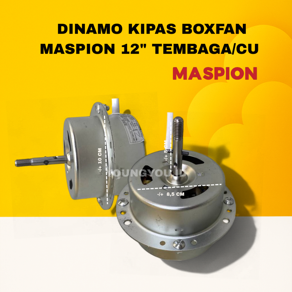 DINAMO MESIN KIPAS ANGIN BOX FAN / KIPAS DUDUK MODEL KOTAK FULL TEMBAGA UNTUK MERK MASPION