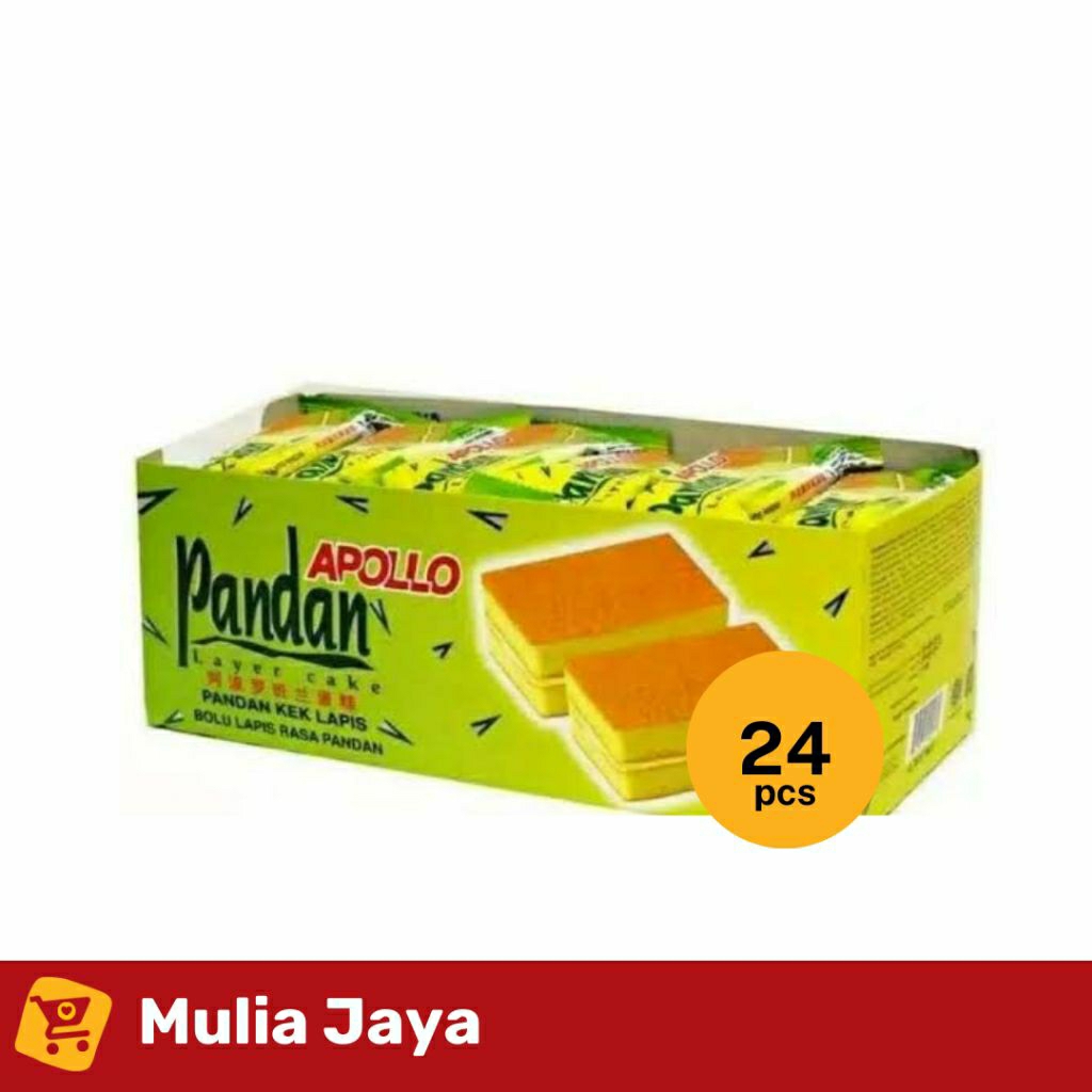 

Apollo Bolu Lapis Rasa Cokelat/Pandan/Strawberry/Blacl Checker (1 pak isi 24 pcs)
