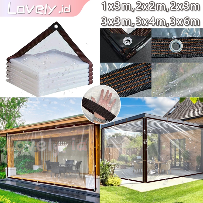 Terpal Plastik Bening/Plastik Bening 99% Tahan Air Terpal Tebal Plastik Bening Tebal /Terpal Anti Ai