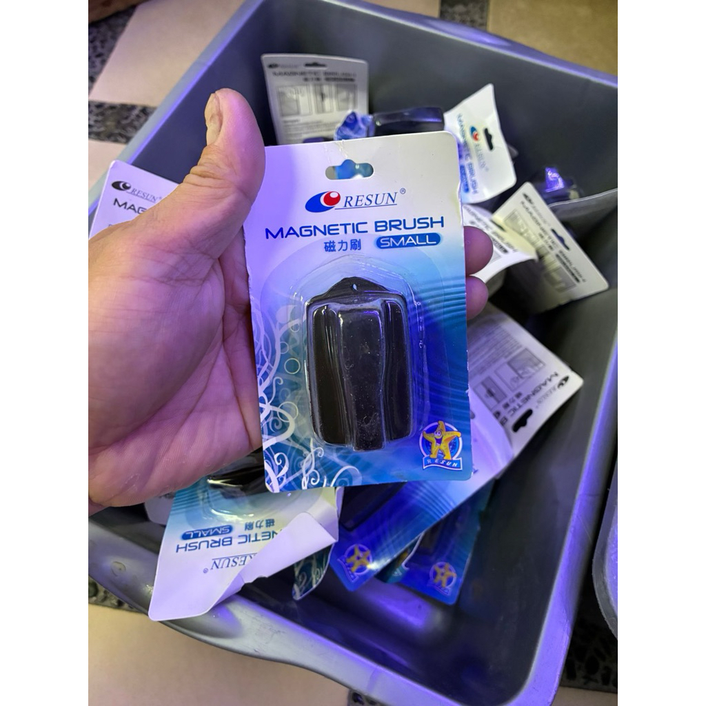 magnet pembersih kaca aquarium mini