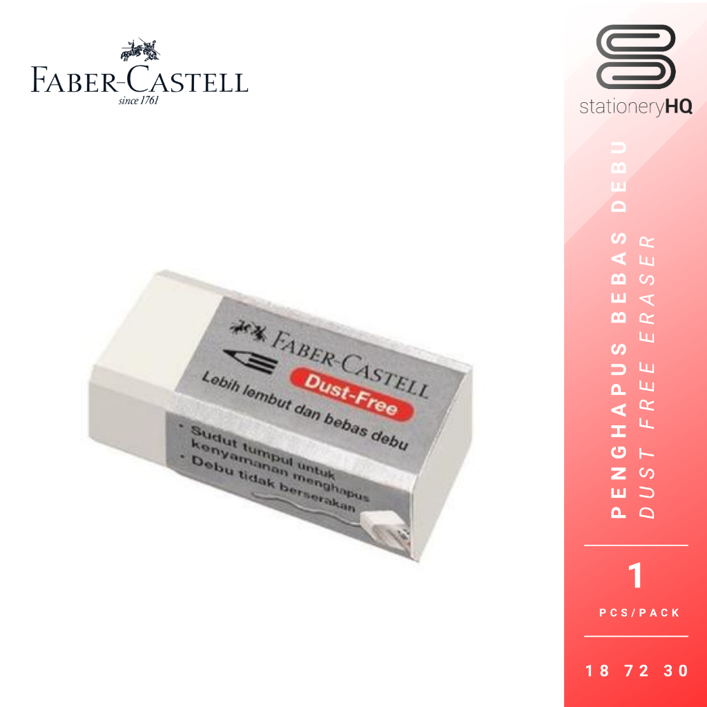 

Penghapus / Eraser / Stip Faber Castell Dust Free 187230