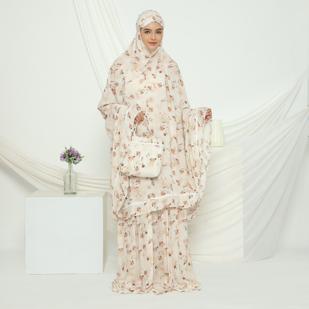 MukenaQonita | Paris Voal Series | Mukena Dewasa | Mukena Premium Jumbo | Adem & Ringan ( BAHAN PARI
