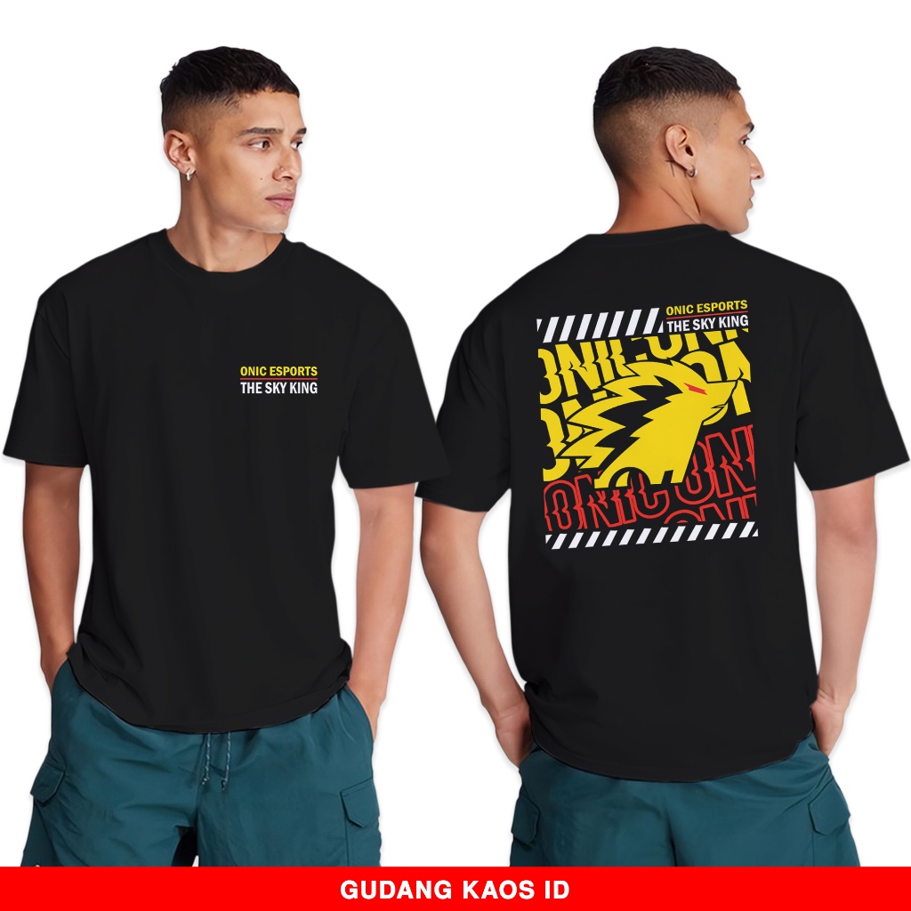 Gudang Kaos Onic Esports 4 - Kaos Logo Onic Terbaru - Kaos Streetwear Gaming - Baju Mobile Legend - 