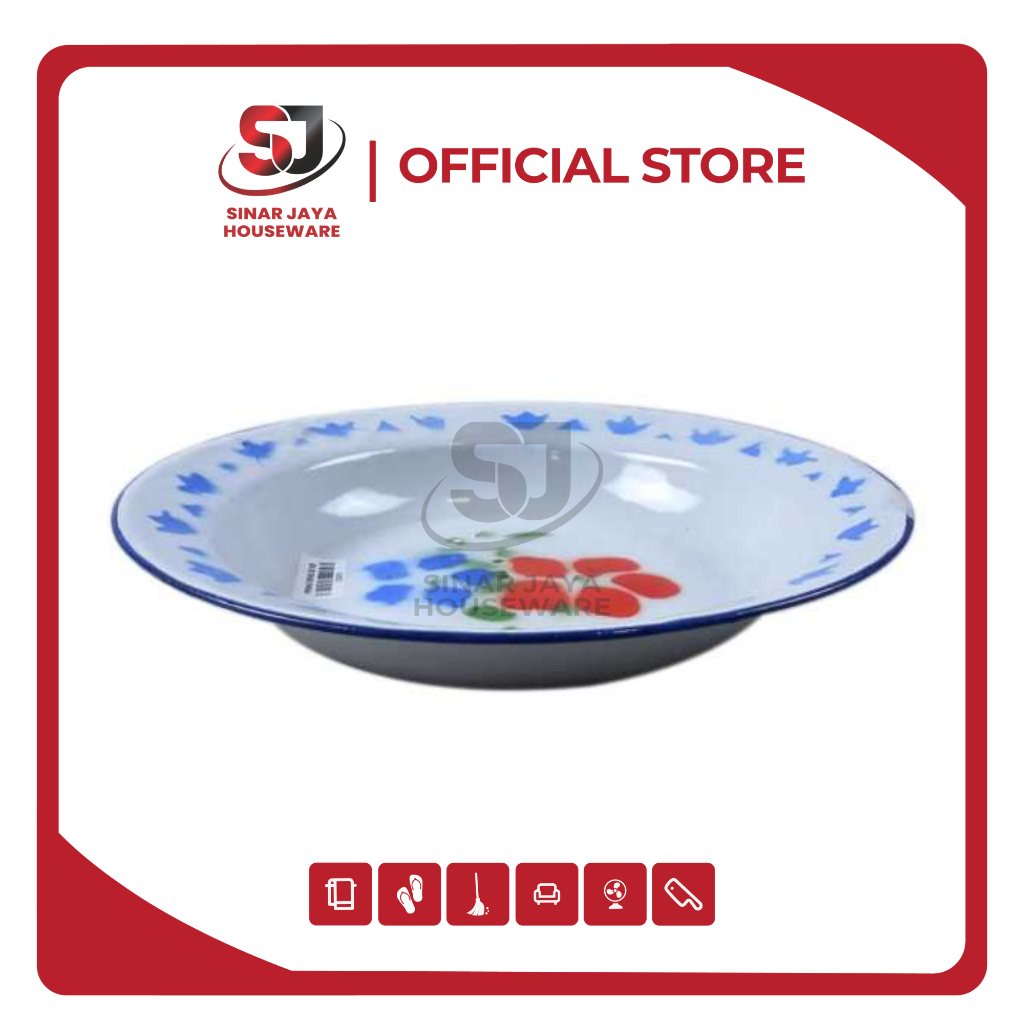 Piring Makan Seng/ Piringf Saji/ Piring Seng Murah/ Piring Makan Serbaguna/ Piring Seng 22 KB