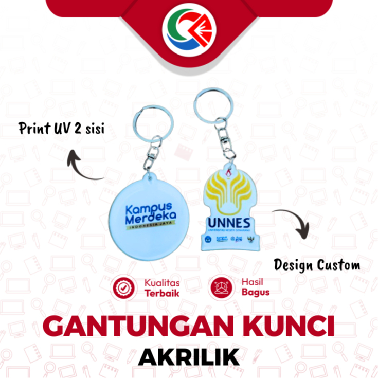 GANTUNGAN KUNCI AKRILIK / GANCI AKRILIK / GANCI CUSTOM
