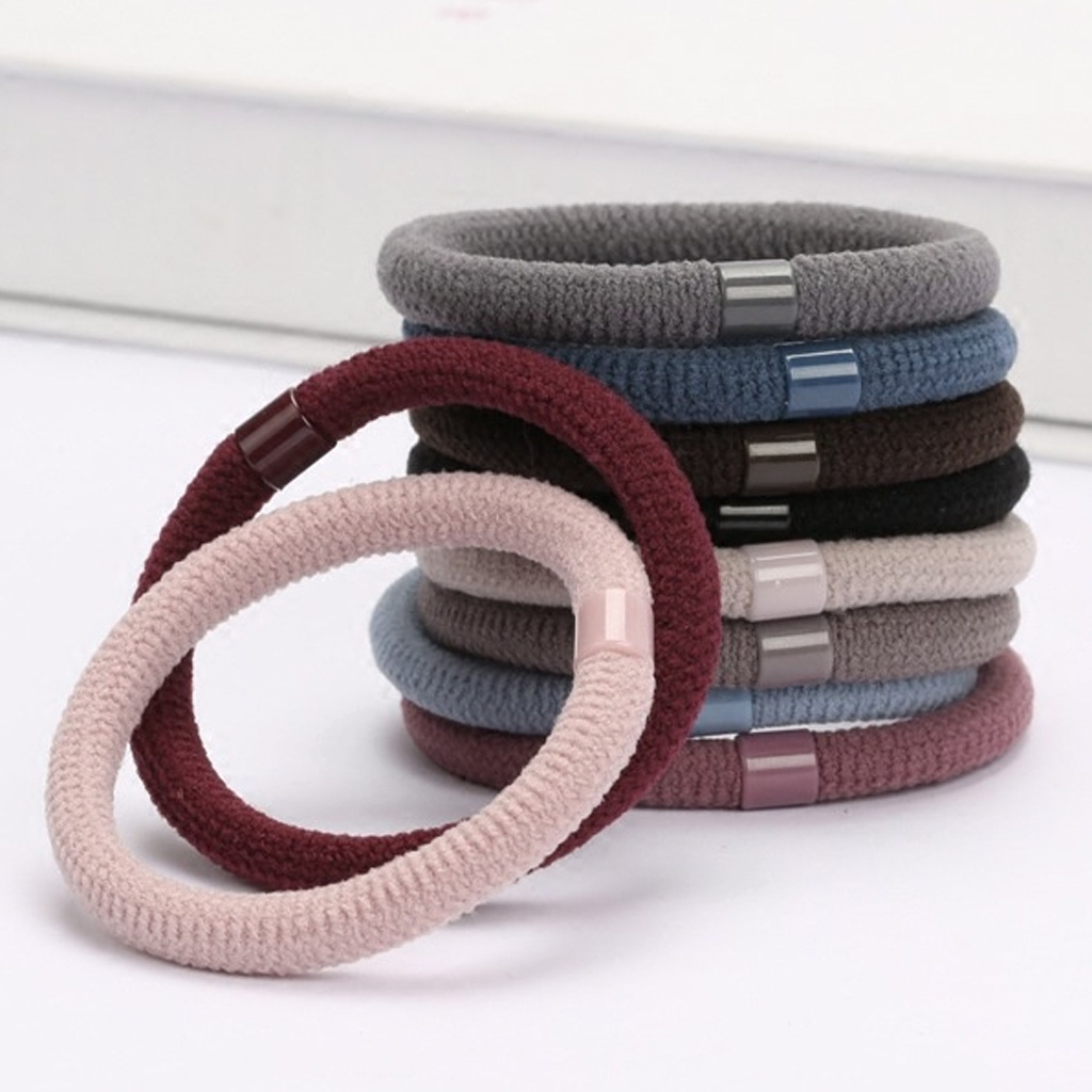 Ikat Rambut Korea PolosTebal / Karet Rambut / Kuncir Rambut / Kunciran Rambut