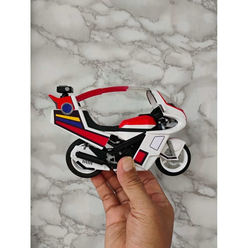 Diecast miniatur motor ROAD SECTOR satria baja hitam, Kamen Rider, Handmade, Skala 1:8 & 1:12