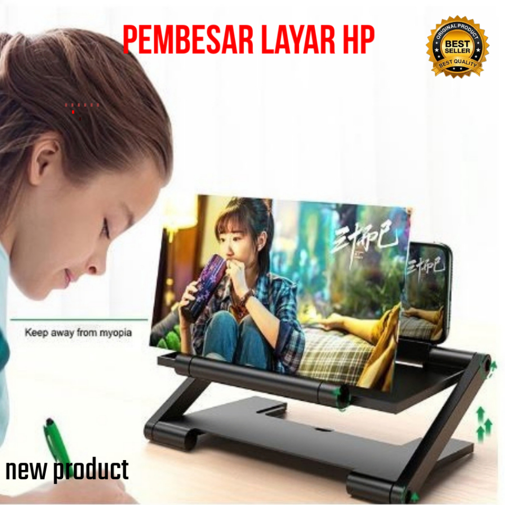 F6 Kaca Pembesar Layar Smarphone 3D HD Enlarged Screen Amplifier Zoom 3D Pembesar Layar HP LCD/PEMBE
