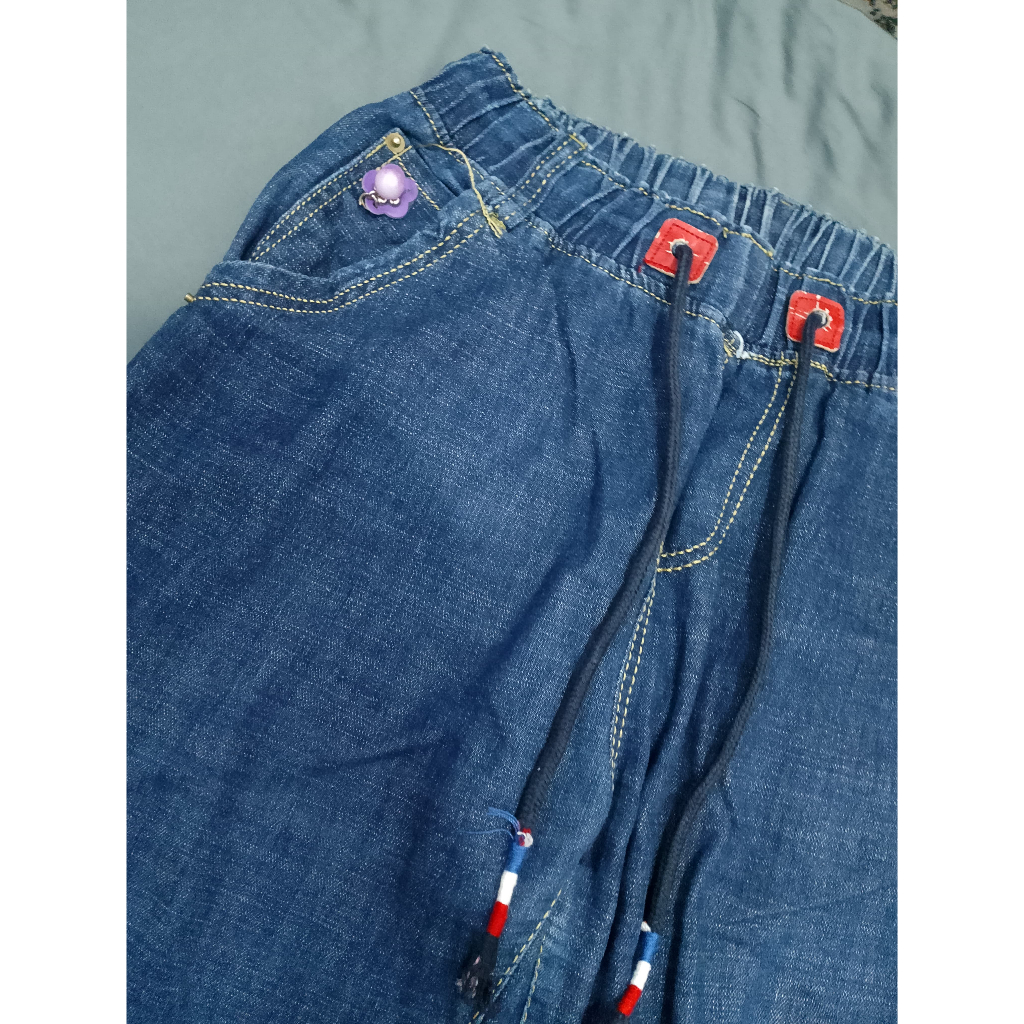 (Preloved) Celana jeans no kaku jeans blue wanita