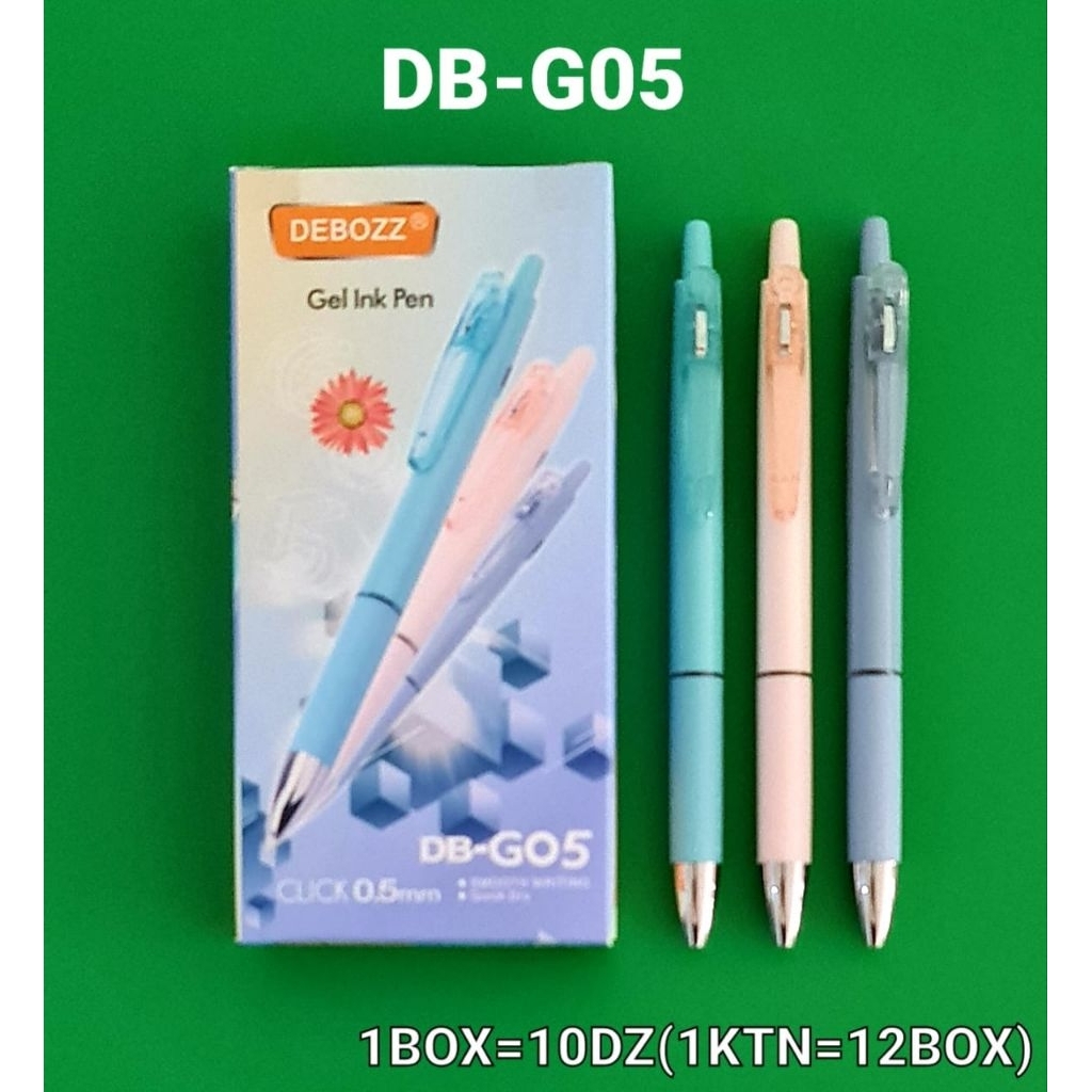 

Pulpen Gel Debozz DB-G05 0.5mm Gel Ink Pen Klik Pulpen Warna Pastel Halus Murah -Alat Tulis Kantor/ATK Murah Medan