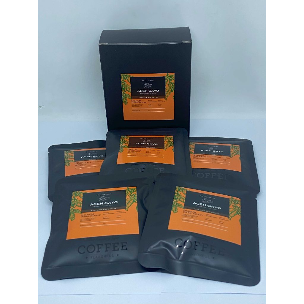 

ACEH GAYO ARABICA DRIP BAG COFFEE isi 5 Sachet.