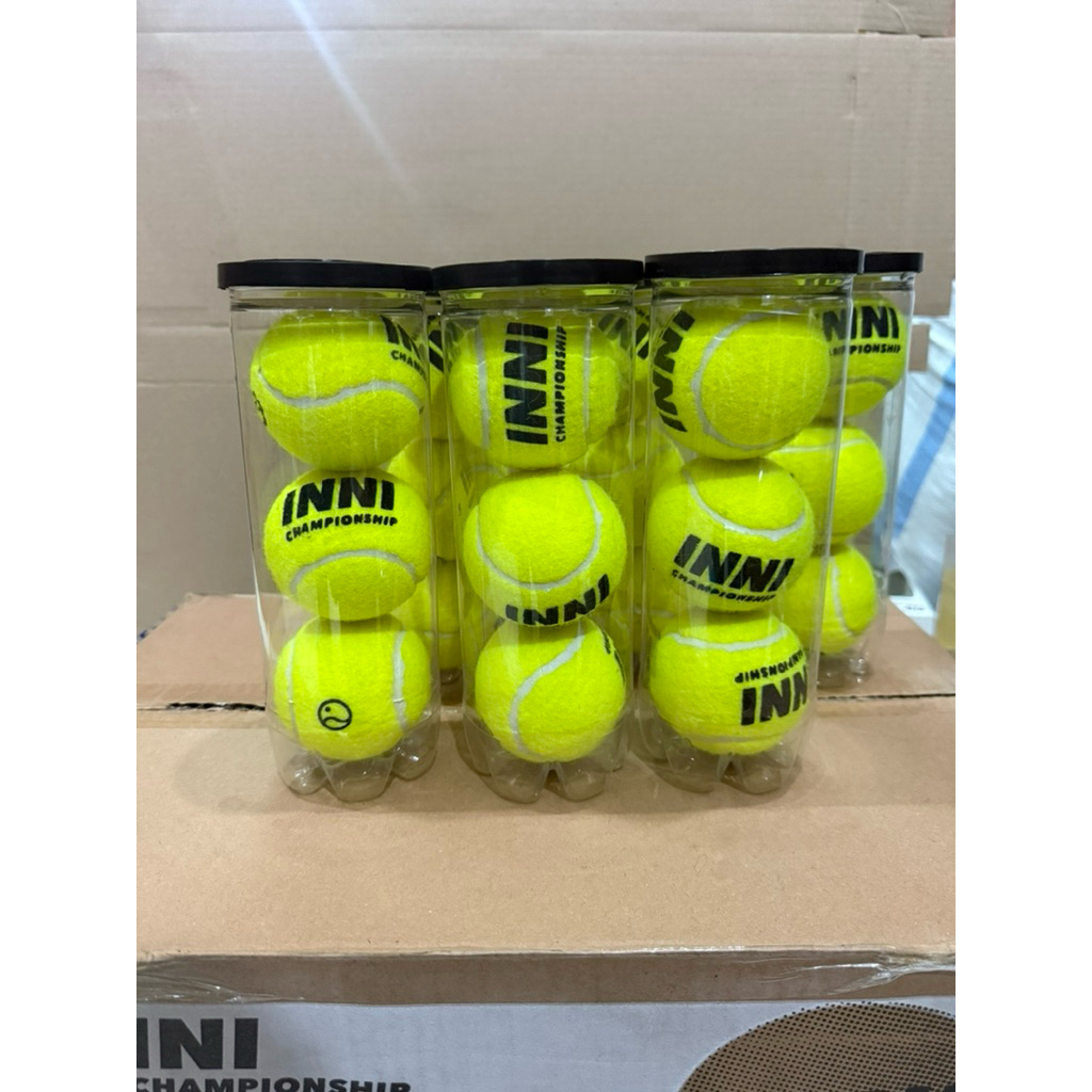 Promo Bola Tenis Lapangan Championship Nassau ( Inni ) Isi 3 / Tennis Training Ball Bola Latihan Isi