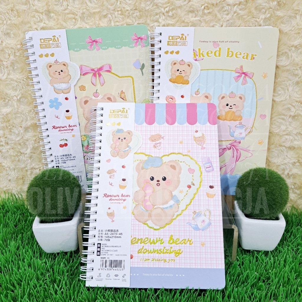 

Buku Tulis Butter Bear Spiral A5 Diary Butter Bear Cute Notes Butter Bear DEPAI