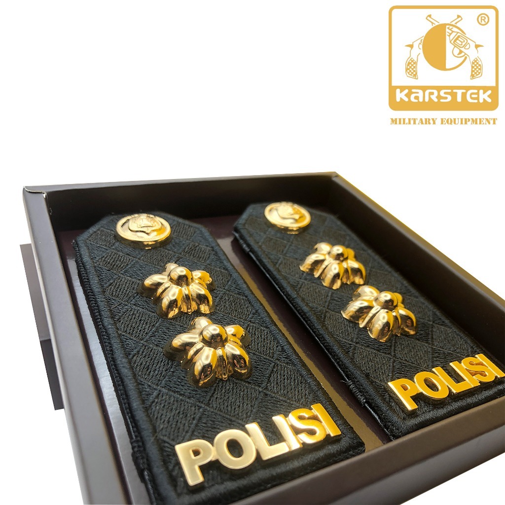 PANGKAT PDU AKBP/IPDA/IPTU ATRIBU POLISI ORIGINAL KARSTEK