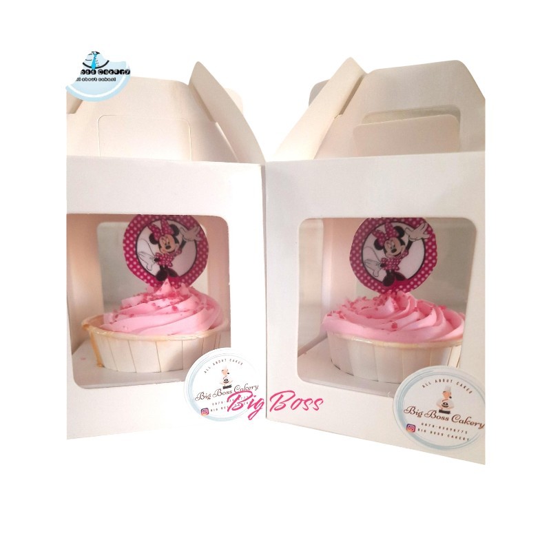 

VANILLA CUPCAKE WITH CREAM CUP CAKE WITH TOPPER