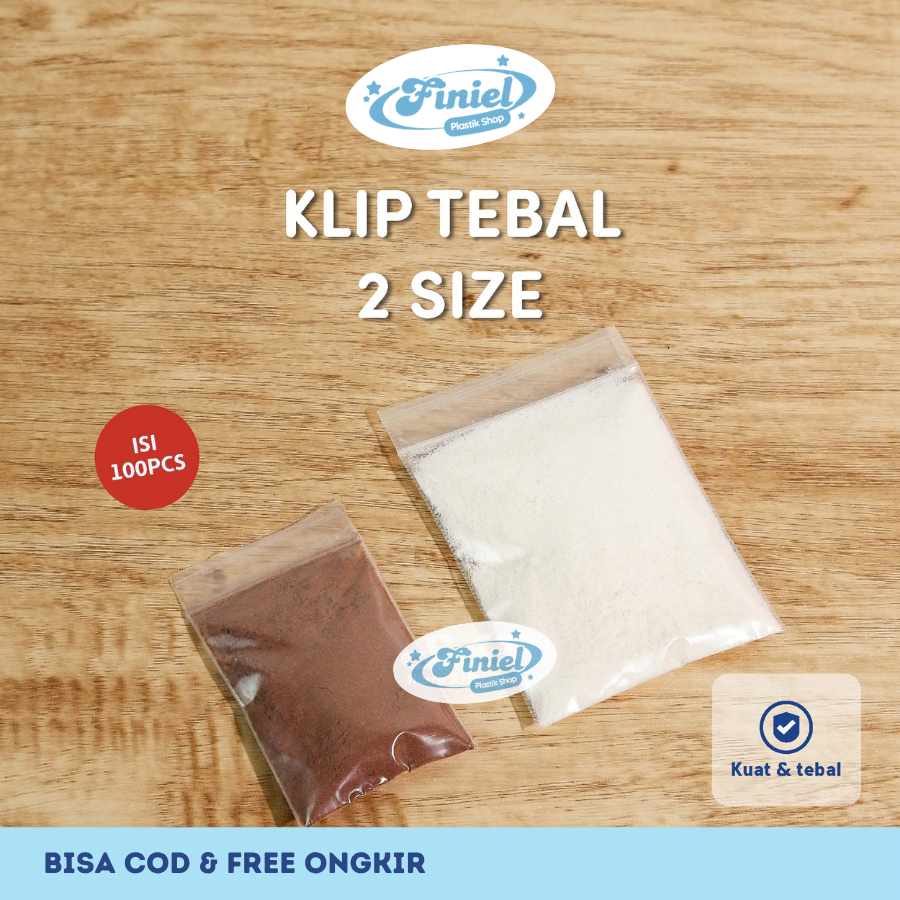 

PLASTIK KLIP BENING 5 X 8 CM | PLASTIK KLIP BENING 7 X 10 CM | Tebal 60 Micron