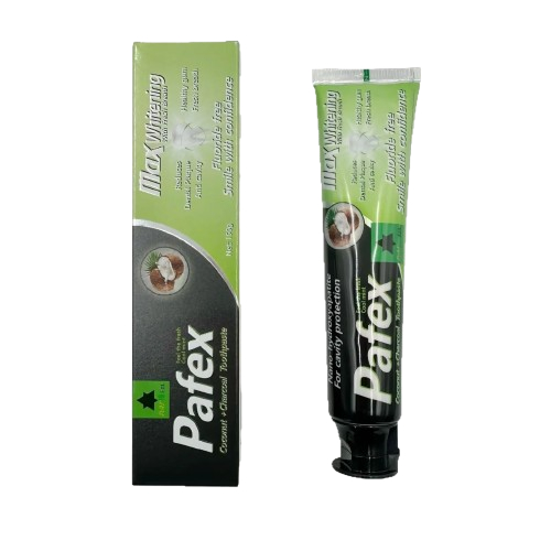 Pafex Coconut & Charcoal Toothpaste 150 g  - Pharma Mart
