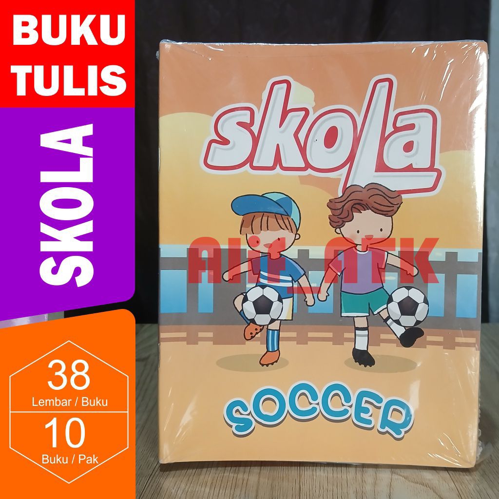 

buku tulis skola 38 lembar 1 pack 10 buku